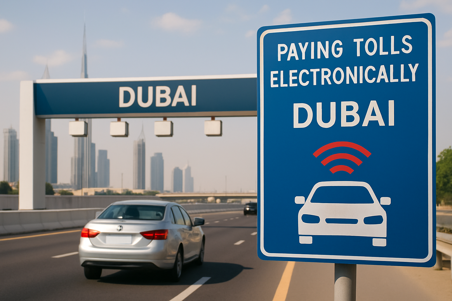 Paying tolls electronically in Dubai